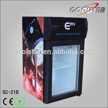 OEM commercial glass door mini cabinet refrigerator