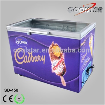 Display ice cream freezer for Oreo
