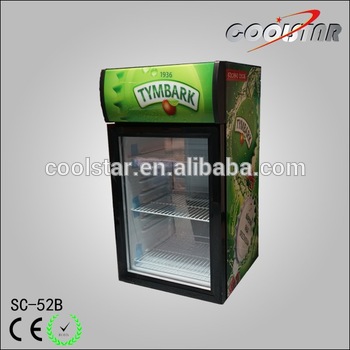 52L Beverage Cooler Commercial Glass Door Small Refrigerator