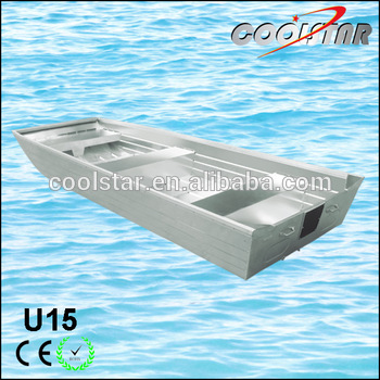 Good cruising performance U2 0 type aluminium flat bottom boat