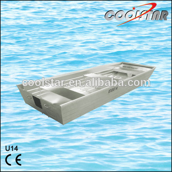 2 0mm thickness U type high stability aluminium boat flat bottom