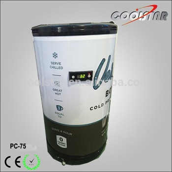 Beverage Cooler Commercial Glass Door Refrigerator Party Cooler PC 75