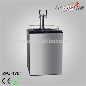 glass door bar beer refrigerated bottle chiller
