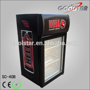 Beverage small drink display cooler refrigerator showcase