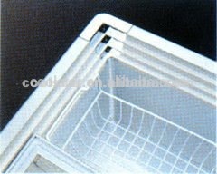 Big capacity glass door horizontal freezing showcase