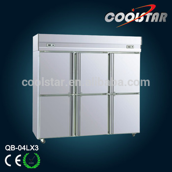 commercial 3 doors food kitchen upright refrigerator