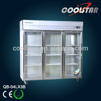 commercial restaurant large kitchen upright refrigerator showcase