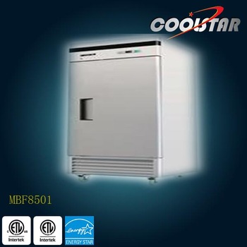 Commercial kitchen upright refrigerator with ETL approval