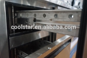 commercial use kitchen stainless steel undercounter refrigerator