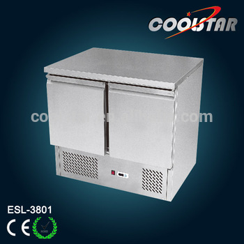 europe type stainless steel refrigerated saladette counter