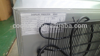 Mini countertop ice cream freezer with top lampbox