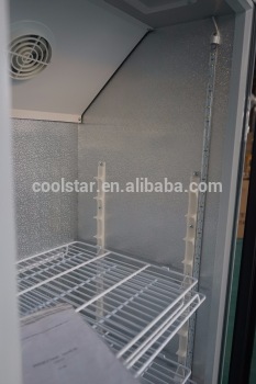 Restaurant and supermarket upright dsiplay glass door upright refrigerator showcase