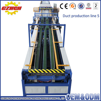 HVAC Auto rectangular air duct production line for square air duct making