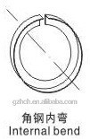 cylinder flange forming machine angel iron bender angel iron bending machine