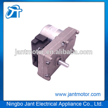 Low noise pellet stove auger synchronous motor