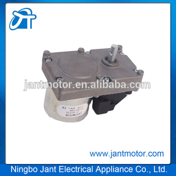 Low noise pellet stove auger gear motor
