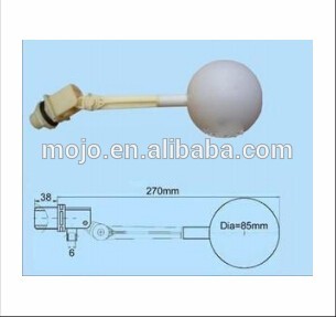 MJ-DN15E-2 flow sensor high chemical resistance high quality high pressure float ball