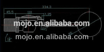MJ DN40 G11 2 Plastic Float Valve water tank float valve