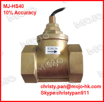 MJ-HS40 G11/2’’ Piston-type flow switch Brass material 84*55*113 water level switch