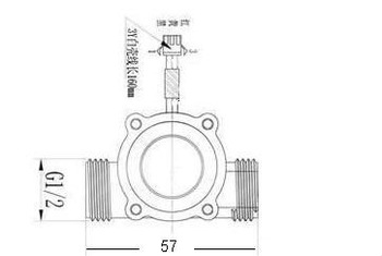 MJ 168 G1 2 PP material flow sensor water liquid flow sensor