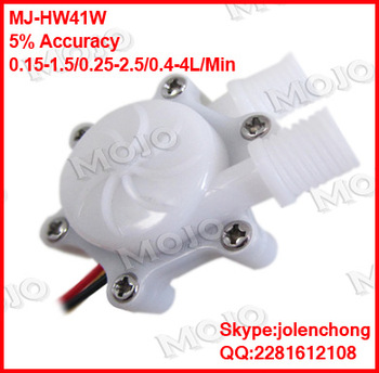 MJ HW41W White plastic hall water level meter 1 4 Power switch