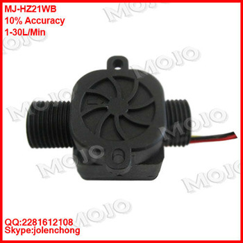 MJ HZ21WB Plastic black hall flow sensor 1 2 flow meter