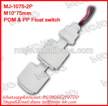 MJ 1075 2P High accuracy PP material water leve sensor switch Excellent cost performance for water tank chiller Liquid level swi