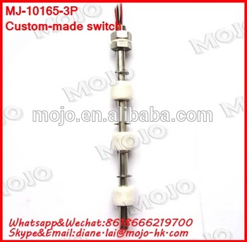 MJ 10165 3P 10 series stainless steel pp material water level switch hot sales Liquid Level Sensor