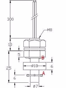 MJ 0825P top bottom float level switch float type pump switch