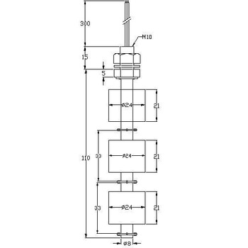 MJ 10110 3P float level switch