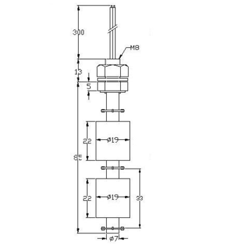 MJ 0885 2P water pump switch PP controller liquid switch