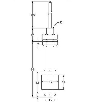 MJ 0862P vertical water pump switch float level switch