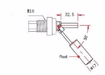 cheap MJ LS1 SUS304 side mounter level switch tank float water flow control switch