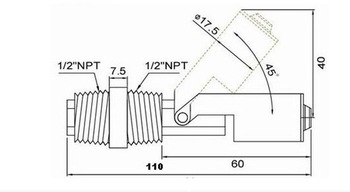 MJ LP3 Mounted type water flow control switch for water float pump switch