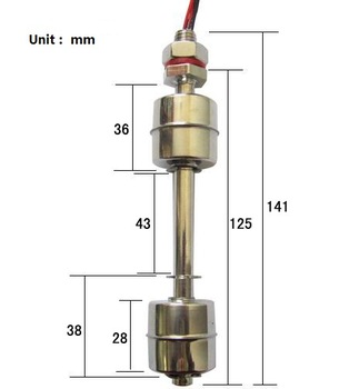 cheap MJ 10125 2S float level switch tank float switch