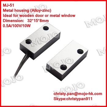 MJ-51 N.O type magnetic door contact <font color='red'>switch</font> magnetic <font color='red'>switch</font> alarm <font color='red'>push</font> <font color='red'>button</font>