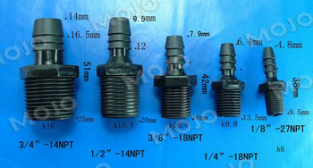 MJ-G3/4-14NPT water hose connector