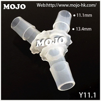MJ-Y11.1 hose connector nipple hole Pipe Equal diameter length Pipe connector three way connector parts