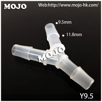 MJ-Y9.5 hose rotating connector rubber hole Pipe three way tube connector
