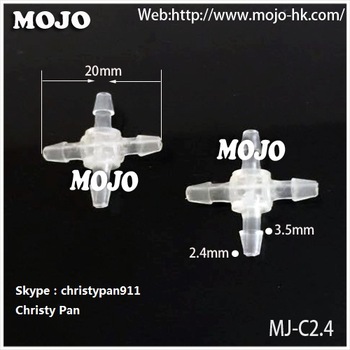 MJ-C2.4 Cross water meter connector pipe fitting hose connector