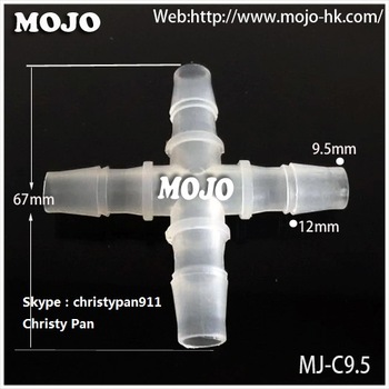 MJ-C9.5 Cross water meter connector pipe fitting hose connector multipass 4way Cross pipe fitting connector