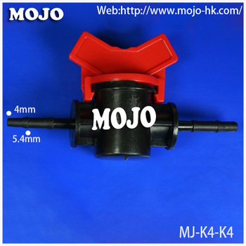 MJ K4 K4 4mm to 4mm Straight Through Plastic Micro water flow Valve