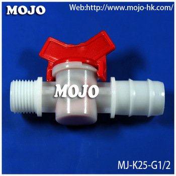 MJ K25 G1 2 Brabed Pipe diameter Male thread PP material water reducing valve