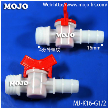 MJ K16 G1 2 Brabed Pipe diameter Male thread PP material water reducing valve