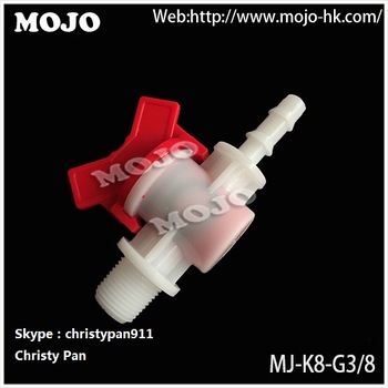 MJ K8 G3 8 PP material Straight Through Plastic Micro water flow Valve water pump switch