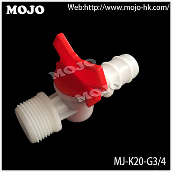MJ K20 G3 4 Micro Brabed Pipe diameter Male thread PP material water reducing valve