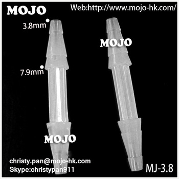 MJ-3.8 hexagona hose connector Straight hose diameter PP Transparent pvc hose