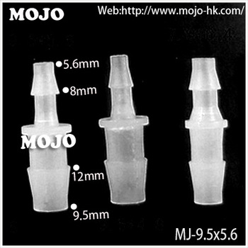 MJ-9.5X5.6 hose connector Straight hose diameter PP Transparent pipe fittingpvc flexible hose
