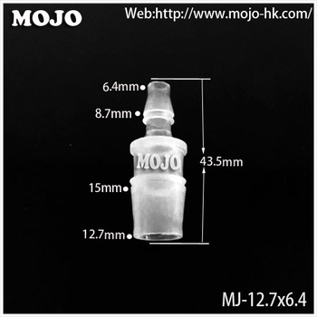 MJ-12.7X6.4 hose connector Straight hose diameter PP Transparent flexible rubber hose