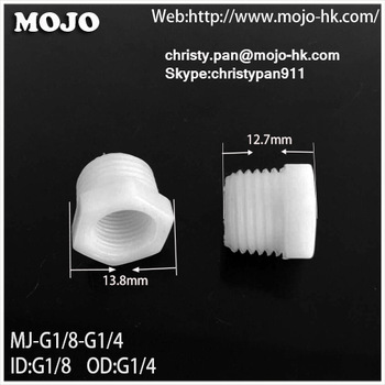 MJ-G1/8-G1/4 Nut cap hose connector mounting pipe quick connector Internal and external adapter
